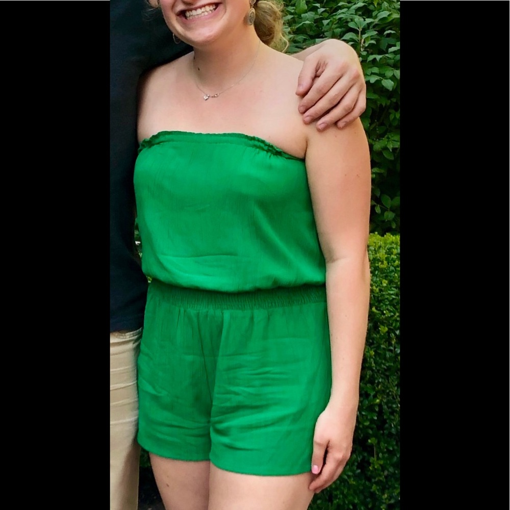 Green forever 21 romper